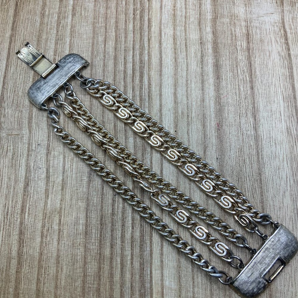 Vintage Coro Multi Gold Tone Bracelet